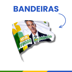 Bandeiras para Eleições Tecido Bandeira 1,00x0,70 CM    