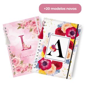 Planner Feminino 2025 Miolo em Sulfite 75g (Papel comum) e Capa dura A5 (15x21cm) ou Mini Planner A6 (10x15)   Encadernação Wire-O Miolo Colorido com 400 páginas, 200 folhas