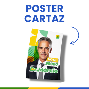 Poster e Cartazes para Eleições Couchê 115g 30X40    