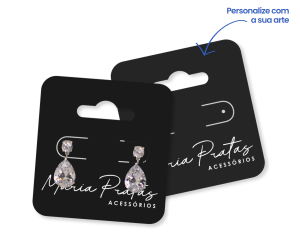 Tags 5cm Papel 250g 4,5x5 cm  Verniz Uv Corte Especial 